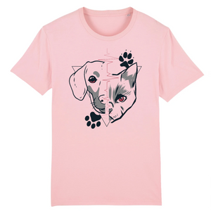Papero T-Shirt - BIO- Dog + Cat Heartbeat - Herren Riesige Rabatte