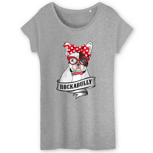 Papero T-Shirt- BIO- FRENCH BULLY ROCKERBULLY- Damen Im Verkauf