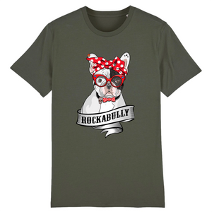 Papero T-Shirt- BIO- FRENCH BULLY ROCKERBULLY- Herren zollfrei