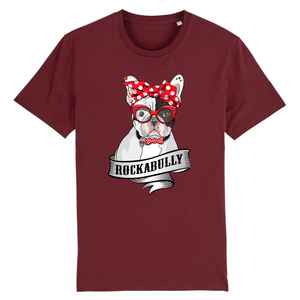 Papero T-Shirt- BIO- FRENCH BULLY ROCKERBULLY- Herren zollfrei