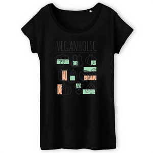 Papero T-Shirt- BIO- VEGANHOLIC- Damen Fabrikverkauf