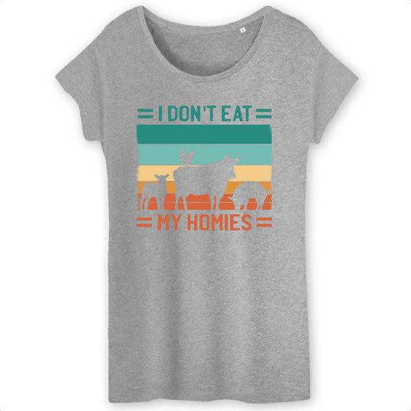 Papero T-SHIRT - BIO- I dont eat my homies - Damen Fabrik Onlineshop
