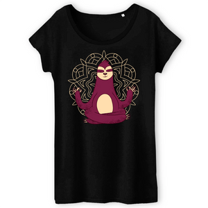 Papero T-Shirt - BIO- MEDITATION SLOTH - Damen Sonderangebot