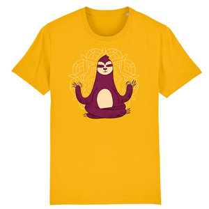 Papero T-Shirt - BIO- MEDITATION SLOTH - Herren Rabatt