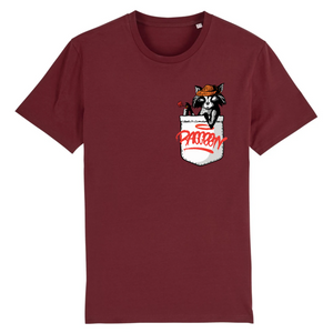 Papero T-Shirt - BIO- Pocket Racoon - Herren Exklusivangebot