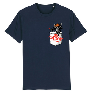 Papero T-Shirt - BIO- Pocket Racoon - Herren Exklusivangebot