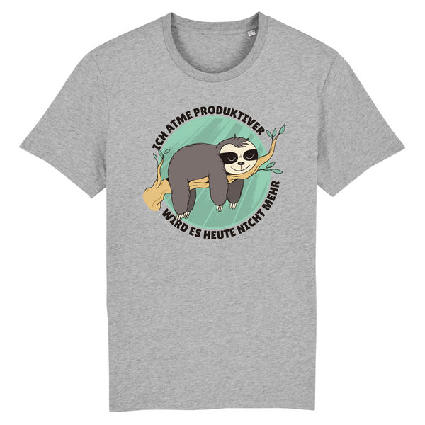 Papero T-SHIRT - BIO- Sloth Ich Atme produktiver - HERREN Weihnachtsangebot