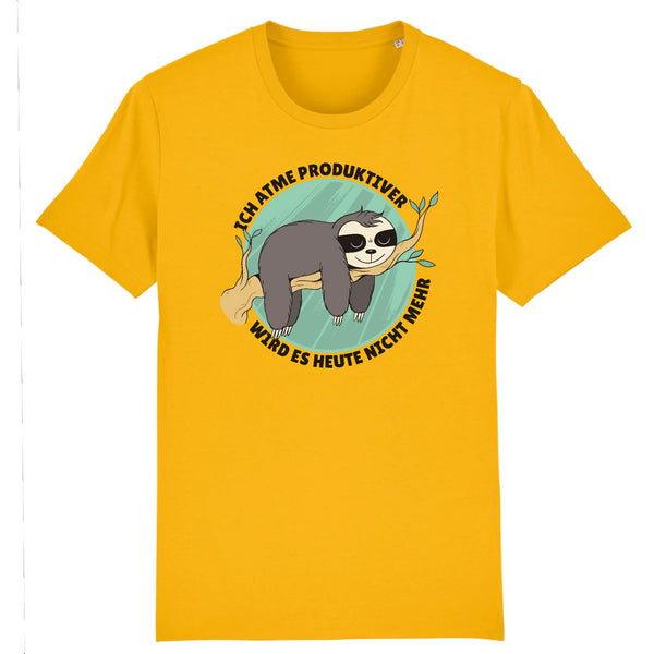 Papero T-SHIRT - BIO- Sloth Ich Atme produktiver - HERREN Weihnachtsangebot