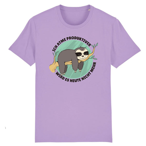 Papero T-SHIRT - BIO- Sloth Ich Atme produktiver - HERREN Weihnachtsangebot