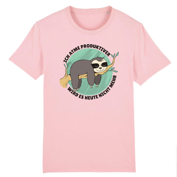 Papero T-SHIRT - BIO- Sloth Ich Atme produktiver - HERREN Weihnachtsangebot