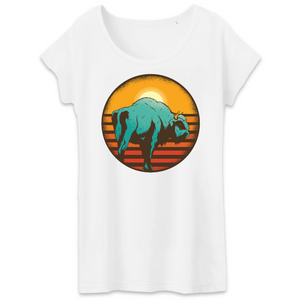 Papero T-Shirt - BIO- vintage-sunset-bison - Damen Zeitlich begrenztes Angebot