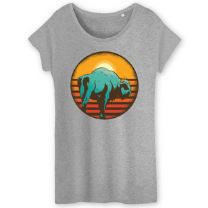 Papero T-Shirt - BIO- vintage-sunset-bison - Damen Zeitlich begrenztes Angebot