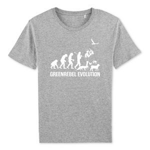 Papero T-Shirt- BIO - Greenrebel Evolution - Es ist Zeit für die grüne Rebellion- Herren Tägliche Deals