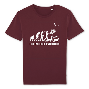 Papero T-Shirt- BIO - Greenrebel Evolution - Es ist Zeit für die grüne Rebellion- Herren Tägliche Deals