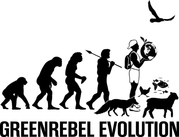 Papero T-Shirt- BIO - Greenrebel Evolution - Es ist Zeit für die grüne Rebellion- Herren Tägliche Deals