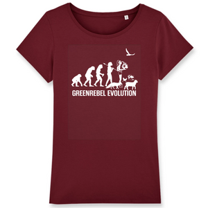 Papero T-Shirt- BIO - Greenrebel Evolution- Es ist Zeit für die grüne Rebellion- Damen Sonderangebote