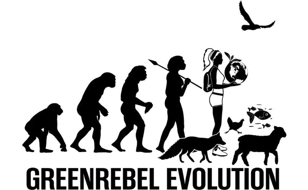 Papero T-Shirt- BIO - Greenrebel Evolution- Es ist Zeit für die grüne Rebellion- Damen Sonderangebote