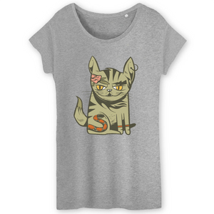 Papero T-Shirt- BIO- CAT SASSY- Damen Tiefpreis