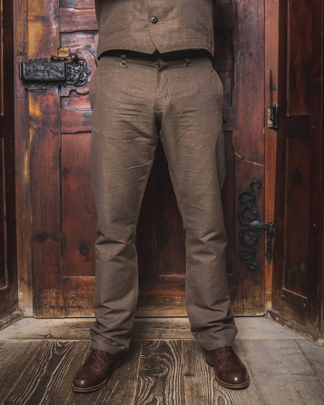 Pike Brothers 1947 Harvester Trousers Raymond brown Top Angebot