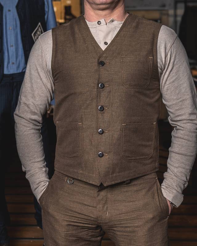 Pike Brothers 1937 Roamer Vest Raymond brown Zeitlich begrenztes Angebot