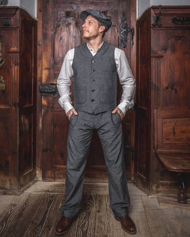 Pike Brothers 1937 Roamer Vest smoke grey Super Sparpreis