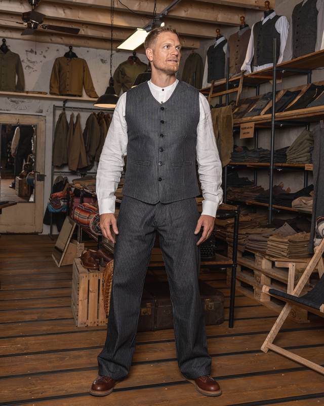 Pike Brothers 1905 Hauler Vest blue wabash Begrenzt auf 3 Tage
