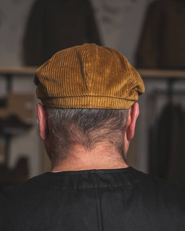 Pike Brothers 1928 Newsboy Cap goliath cord mustard im Angebot