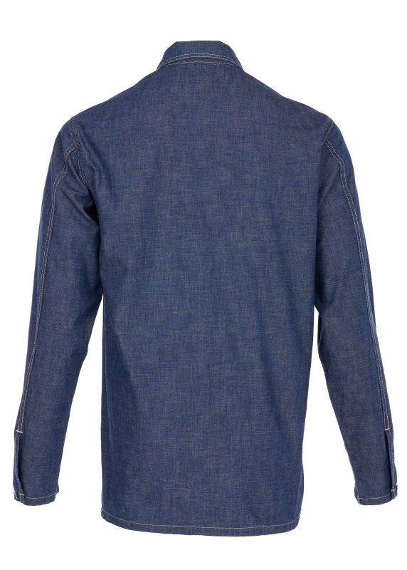 Pike Brothers 1940 Army Denim Shirt indigo Günstiger Verkauf
