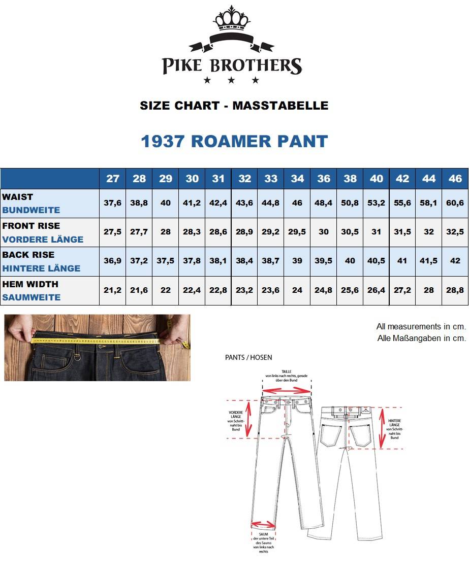 Pike Brothers 1937 Roamer Pant 11oz metal Günstig kaufen