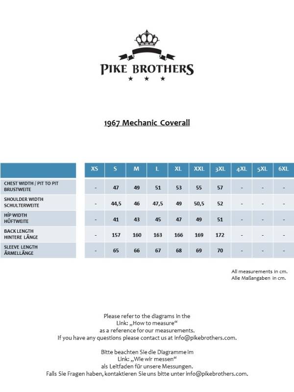 Pike Brothers 1967 Mechanic Denim Coverall 10oz indigo Top Angebot