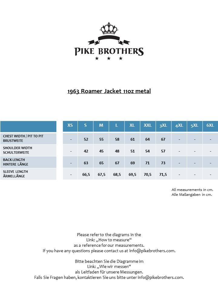 Pike Brothers 1963 Roamer Jacket 11oz metal Super Sparpreis