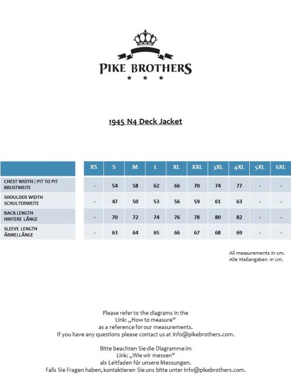 Pike Brothers 1945 N4 Deck Jacket Marram Kostenlose Rückgabe