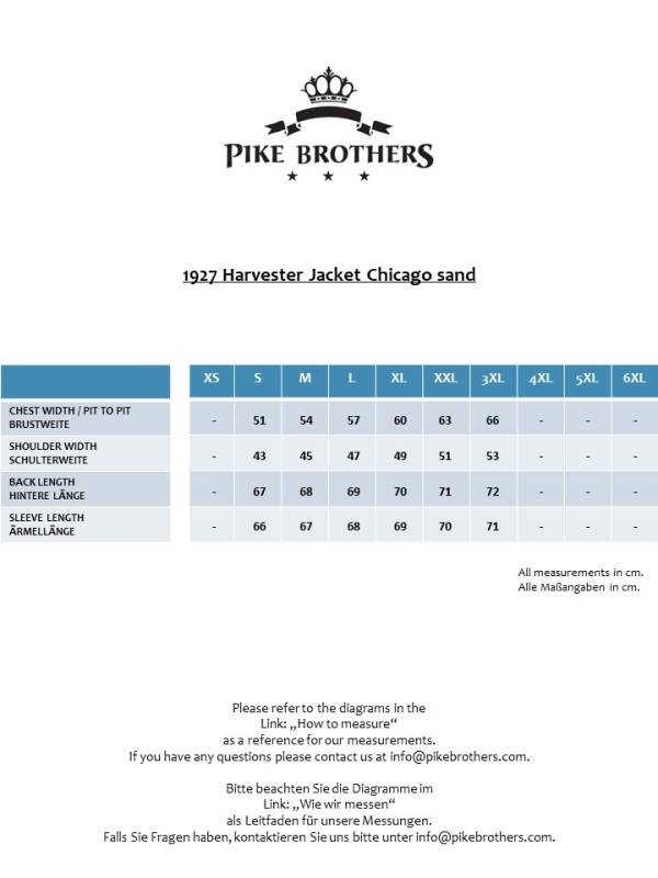 Pike Brothers 1927 Harvester Jacket Chicago sand Neueste Stile