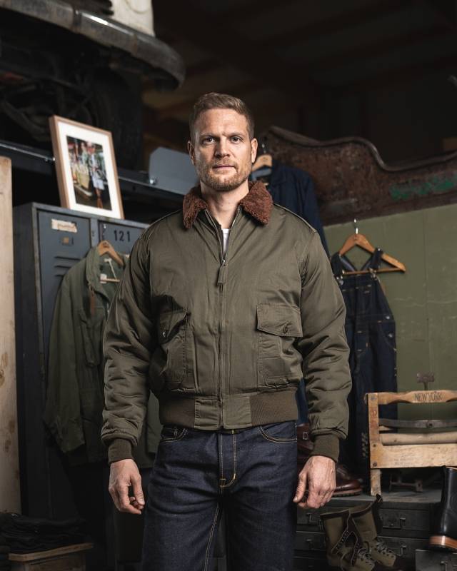 Pike Brothers 1943 B10 Flight Jacket olive drab Zeitbegrenzte Promotion