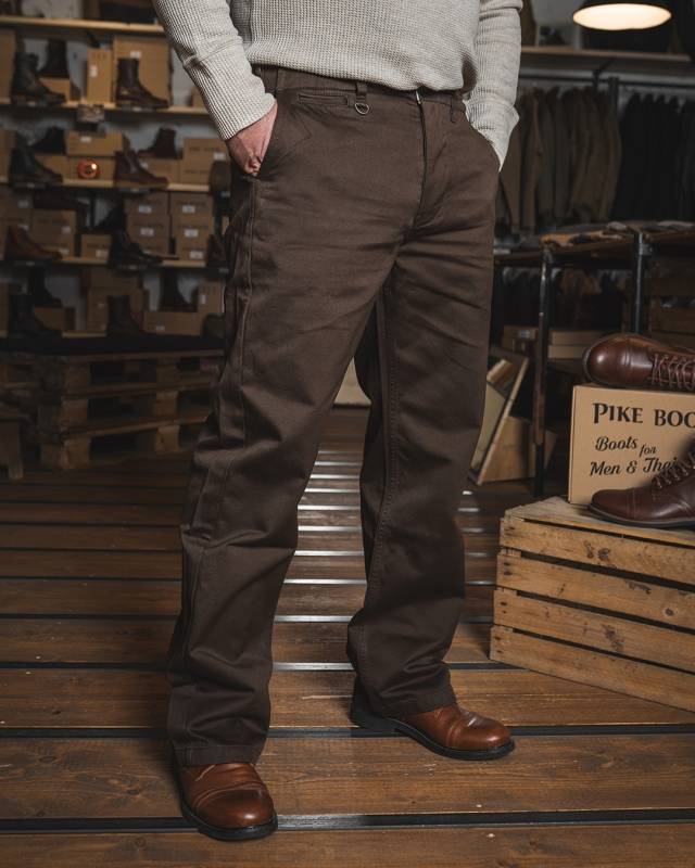 Pike Brothers 1940 Service Chino Leesville brown Großer Ausverkauf