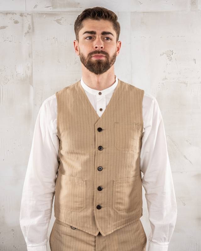 Pike Brothers 1937 Roamer Vest Chicago sand Heißer Verkauf
