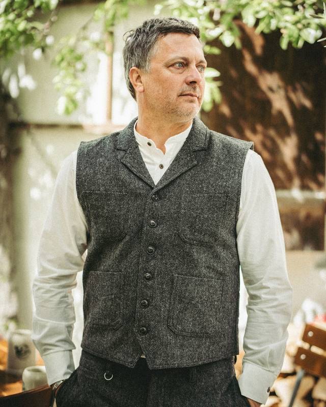 Pike Brothers 1908 Calico Vest Dundee grey Blitzangebot