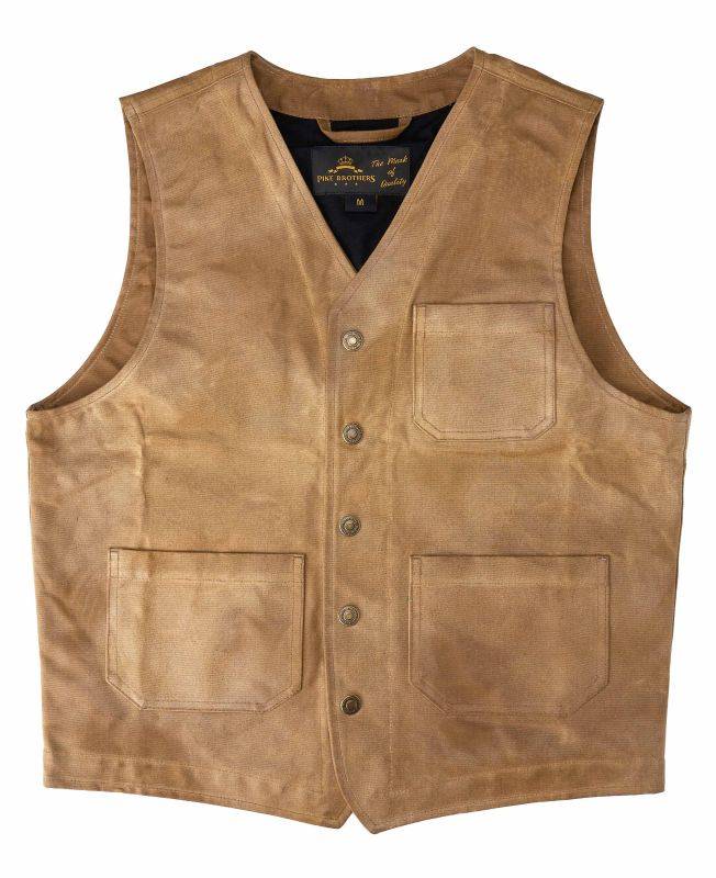 Pike Brothers 1937 Roamer Vest waxed tan Räumungsverkauf