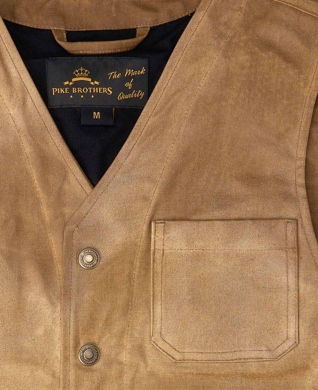 Pike Brothers 1937 Roamer Vest waxed tan Räumungsverkauf