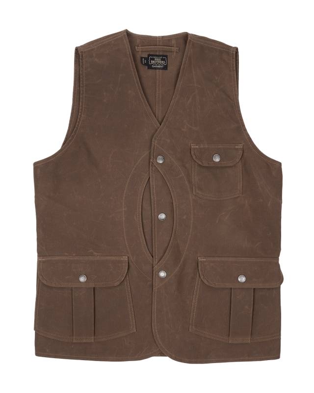 Pike Brothers 1928 Hunting Vest waxed sand Begrenzte Freigabe
