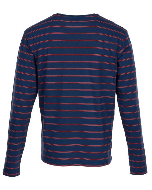Pike Brothers 1964 Long Sleeve Torrence blue Begrenztes Angebot