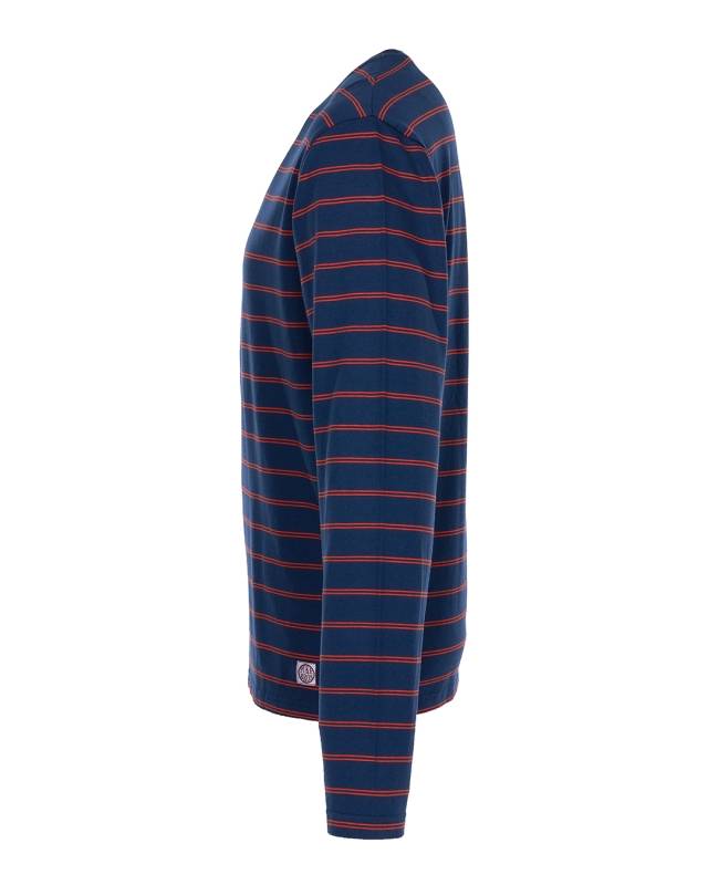 Pike Brothers 1964 Long Sleeve Torrence blue Begrenztes Angebot
