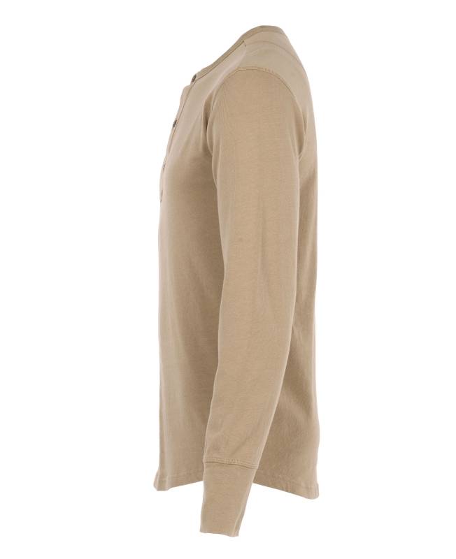 Pike Brothers 1927 Henley Shirt long sleeve Mojave beige Osterangebot