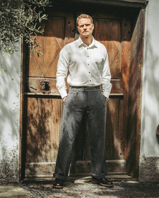 Pike Brothers 1954 Oxford Shirt white chambray Nur noch ein Tag übrig