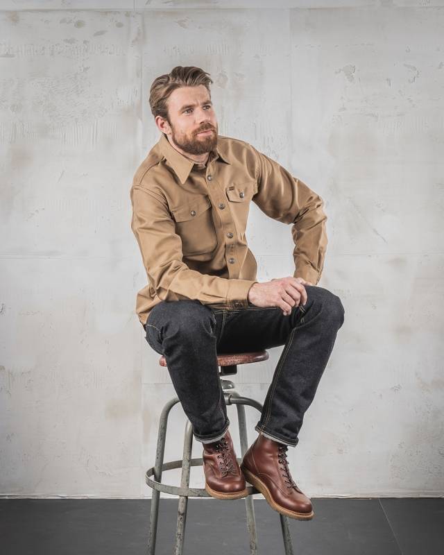 Pike Brothers 1967 CPO Shirt waxed khaki Meist gekauft