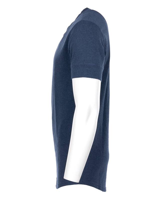Pike Brothers 1927 Henley Shirt short sleeve indigo melange Begrenzte Freigabe