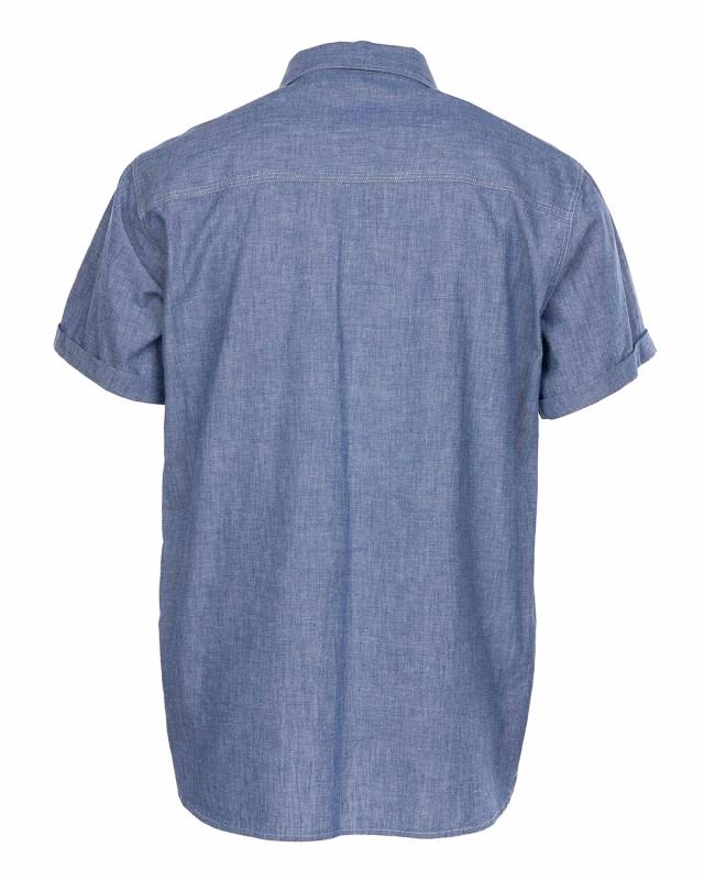 Pike Brothers 1937 Roamer Shirt Short sleeve blue chambray Zeitbegrenzte Promotion