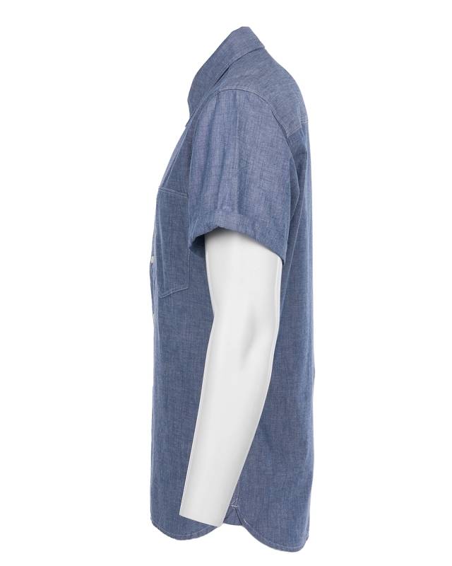 Pike Brothers 1937 Roamer Shirt Short sleeve blue chambray Zeitbegrenzte Promotion