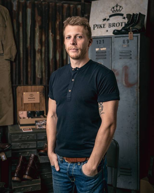 Pike Brothers 1927 Henley Shirt short sleeve Mojave blue Bis zu 55% Rabatt