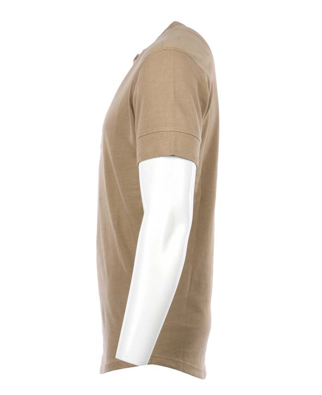 Pike Brothers 1927 Henley Shirt short sleeve Mojave beige Discount Store für neue Produkte